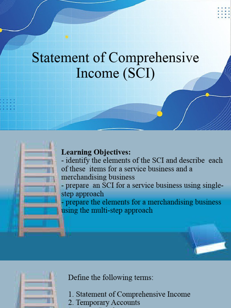 Statement of Comprehensive Income (SCI) | PDF | Expense | Income Statement