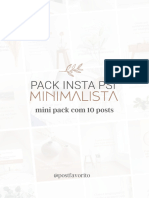 Ebook - ? Mini Pack PSI Minimalista - Posts Com Legenda