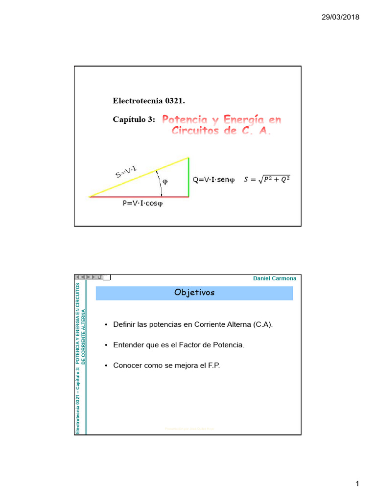 Potencia y Energía en Circuitos AC | PDF | Energia electrica ...