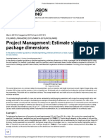 Estimate SKID and PACKAGE Dimensions