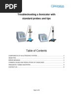 Troubleshooting Guide Qsonica