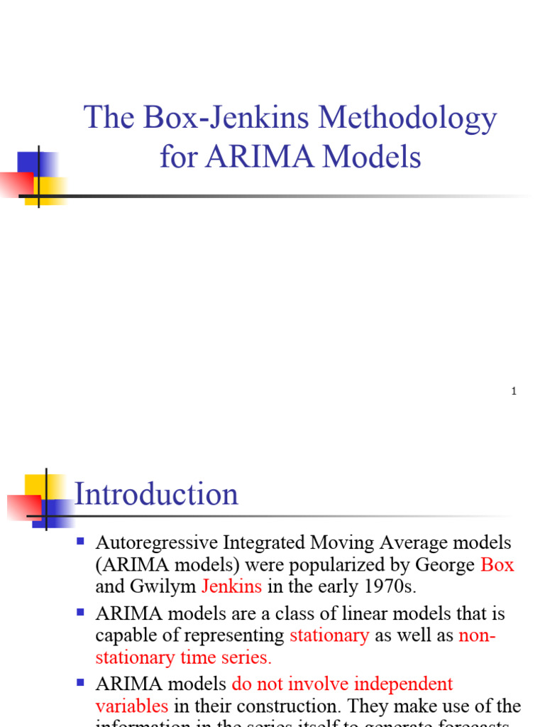 Box-Jenkins Methodology for ARIMA Models | PDF | Autoregressive ...
