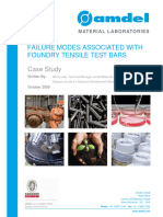 Failure Modes of Foundry Test Samples