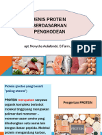 Jenis Protein Berdasarkan Pengkodean: Apt. Novycha Auliafendri, S.Farm., M.Si