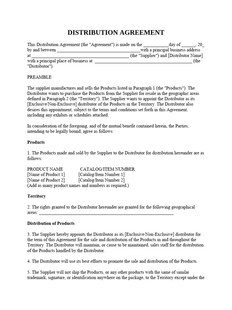Distributor agreement pdf arbitration prices