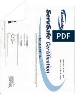 ServSafe Certification