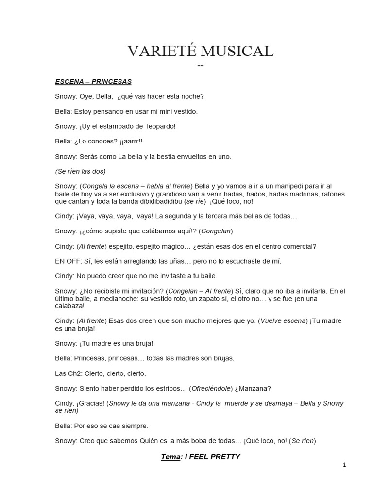 Varieté Musical - Comedia Niñas Ii | PDF