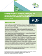 Considerations For IPC Respiratory Viral Infections in HC Settings