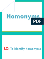 Homonyms