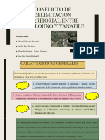 Conflicto de Delimitacion Territorial Entre Quellouno y Yanatile