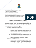 Trabalho. Receitas Públicas.