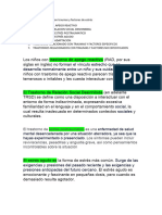 Trastornos Relacionados Con Traumas y Factores de Estrés