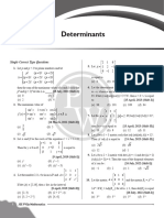 Determinants - PYQ Practice Sheet