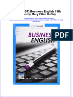 Ebook PDF Business English 13th Edition by Mary Ellen Guffey