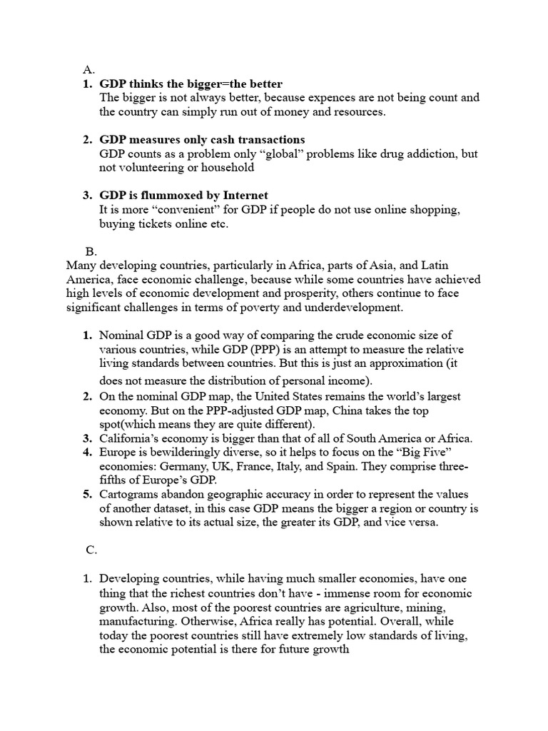 GDP Q&a PDF