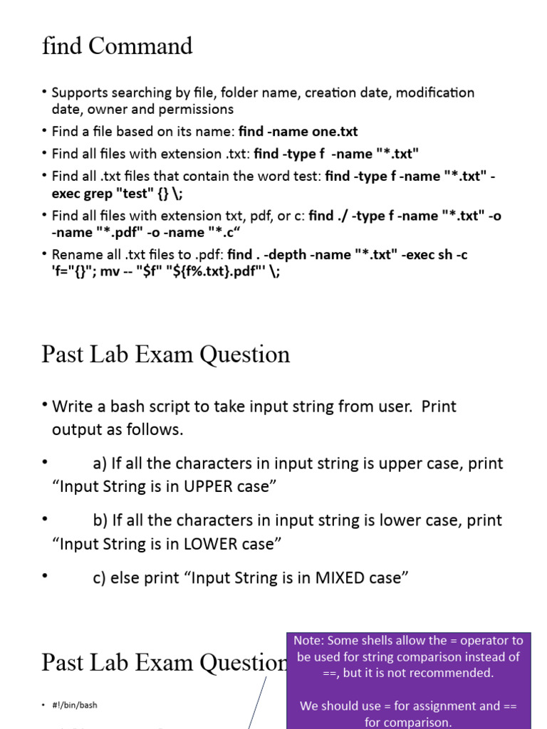 Bash Scripting and File Management Guide | PDF | File Transfer Protocol ...