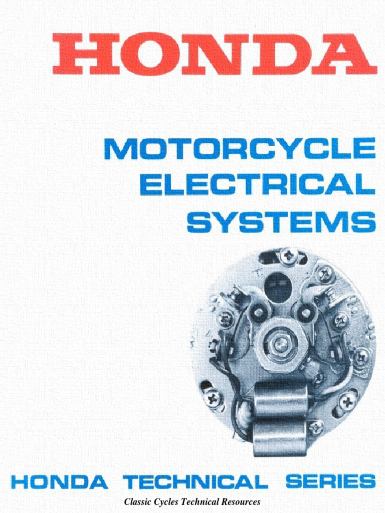 Honda Motorcycle Electrical Systems Service Manual | PDF | Technology ...