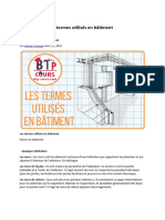 Les Termes Utilisés en Bâtiment