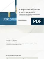 Composition of Urine and Renal Function Test