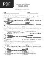 Grade 10 Science 1st Quarter Exam