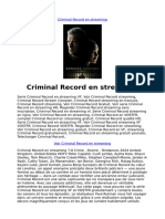 Criminal Record en Streaming