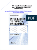 Full Download Ebook PDF Introduction To Financial Mathematics Advances in Applied Mathematics PDF
