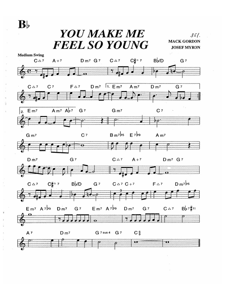 You make me feel so young pdf