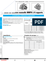 Boîte de Vitesses Manuelle MMT6 À 6 Rapports: Caractéristiques