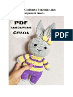 PDF Croche Coelhinho Bonitinho Alex Receita de Amigurumi Gratis