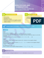 Permutations and Combinations: Applications of Mulitnomial Theorem and Miscellaneous Problems