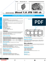 Moteur Diesel 1.6 JTD 105 CH: Caractéristiques