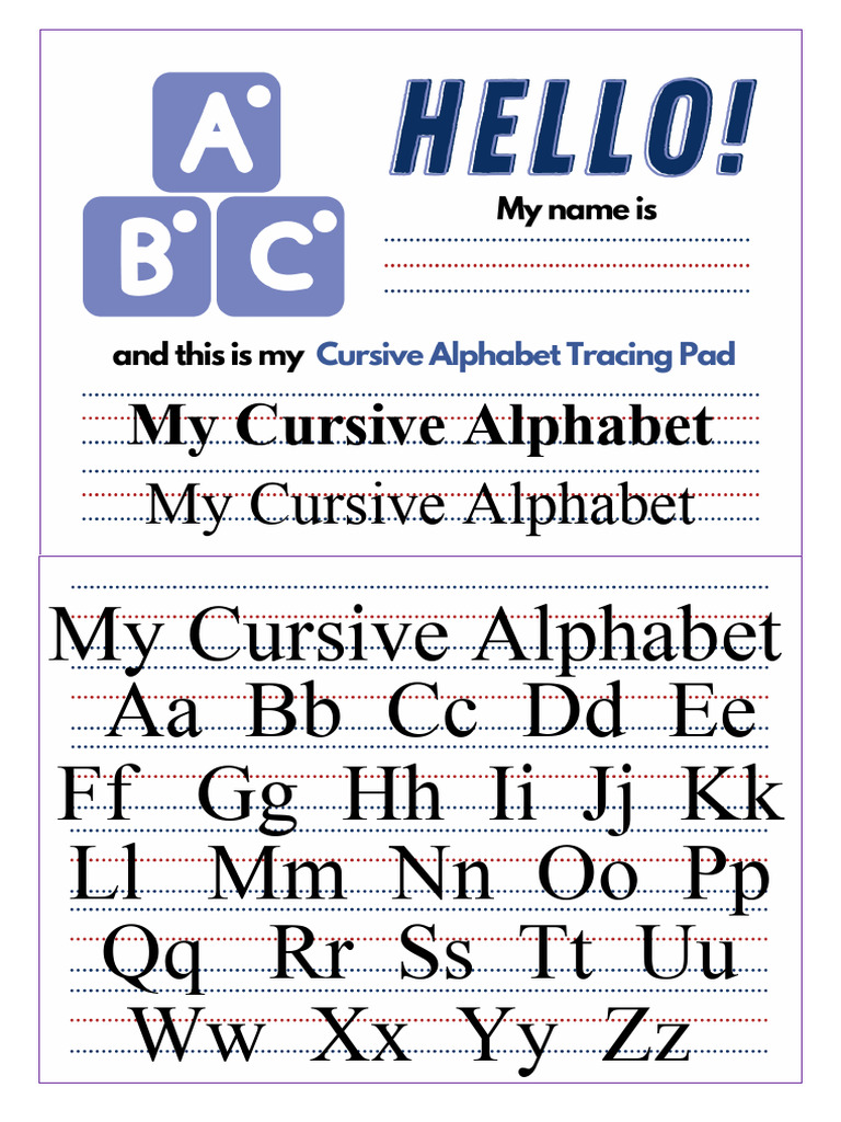 Cursive Alphabet | PDF
