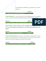 Basic English Tenses - Summary