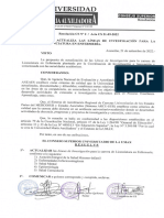 Actualizacion de Las Lineas de Investigacion de La Carrera Enfermeria