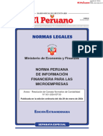 Norma Peruana Financiera para Microempresas