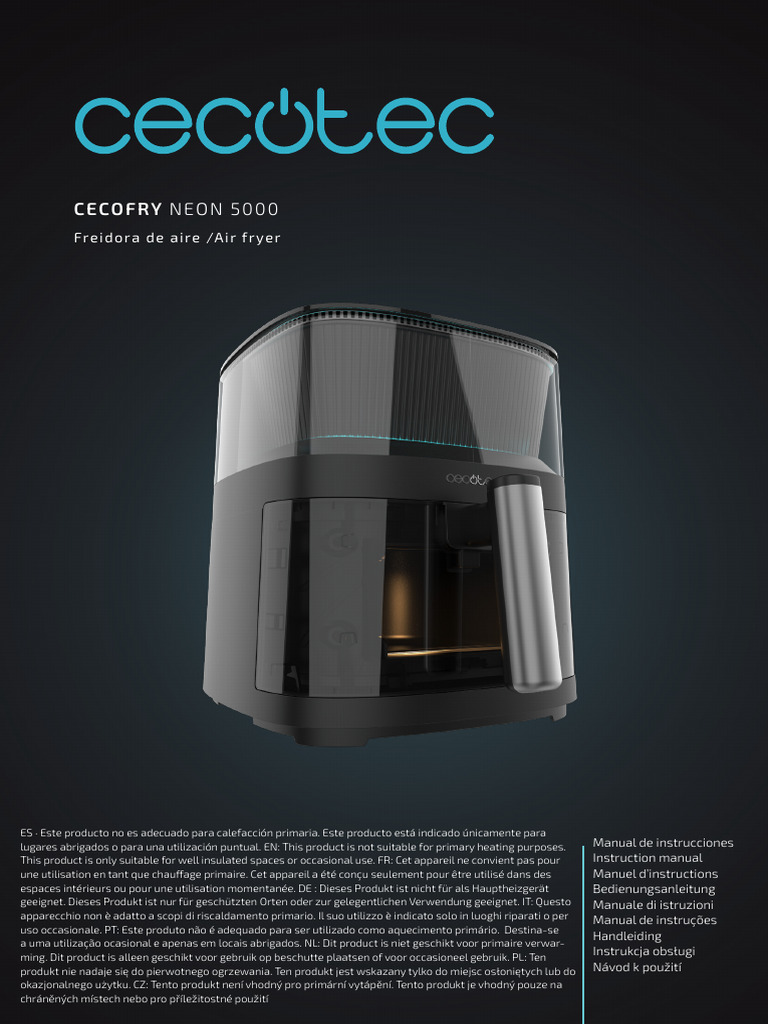 Cecofry-Neon-5000 User Manual Es | PDF | Ciencias fisicas | Electricidad