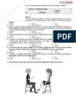 Examen Lengua y Comunicación