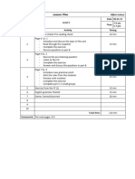 Lesson Plan: Level 4 Date: 06.01.21 Time: 7-9 Am 5-7 PM # Activity Timing