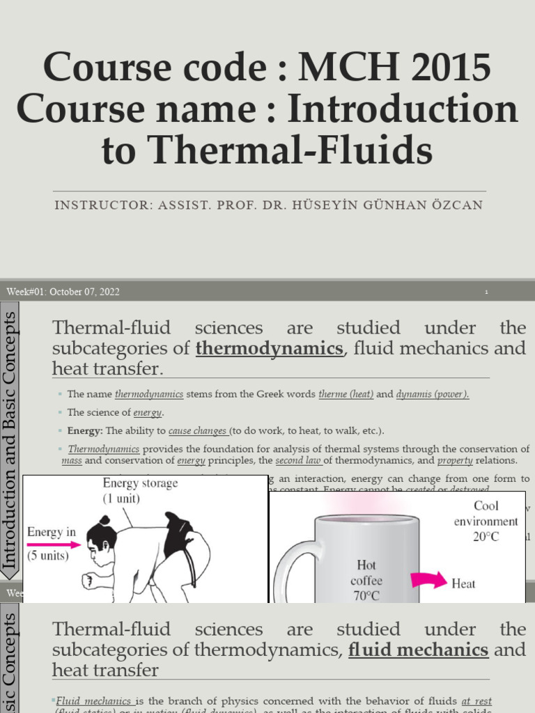 Introduction to Thermal-Fluids Concepts | PDF | Temperature | Pressure