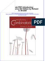 Full Download Ebook PDF Introductory Combinatorics 5th Edition by Richard A Brualdi PDF