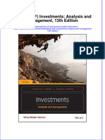Full Download Ebook PDF Investments Analysis and Management 13th Edition PDF