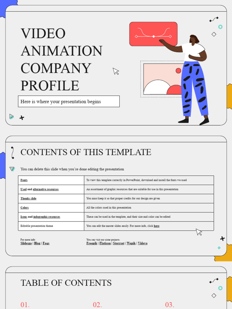 Video Animation Company Profile Template | PDF | Planets | Saturn