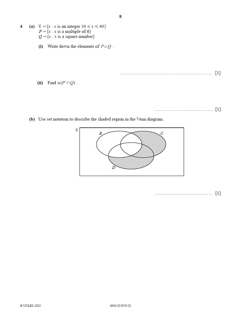 Set Theory and Venn Diagrams Analysis | PDF | Teaching Methods & Materials
