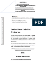 Thailand Penal Code
