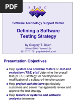 Software Testing Strategy