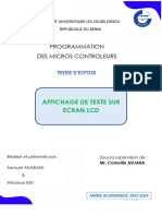 Exposé GROUPE 5 PROGRAMMATION MICROCONTROLEURS AFFICHAGE TEXTE