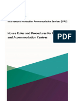 House Rules and Procedures For Reception and Accommodation Centres