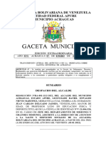 Gaceta Municipal 2607 Resolucion 1.038 Nomb - Silvia Rebolledo Pdta. Fcion. Del Niño 2021