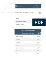 2 - Simulador de Débito e Crédito de ICMS + Formação de Preço de Venda