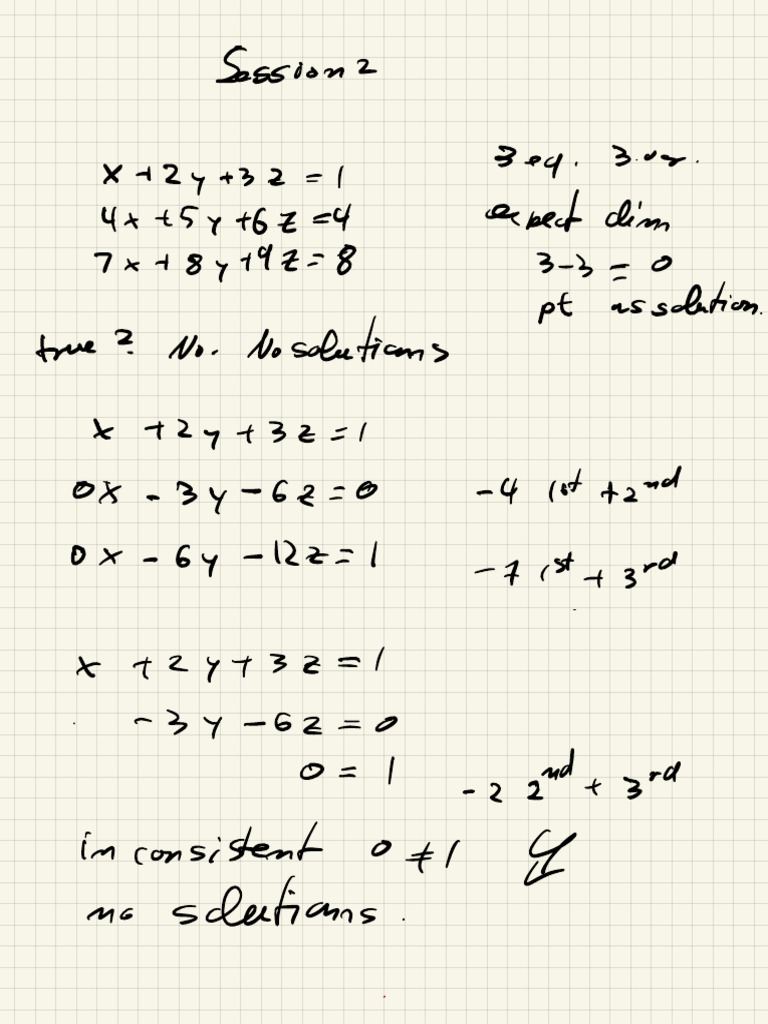Solving Linear Equations and Matrices | PDF | Functional Analysis ...